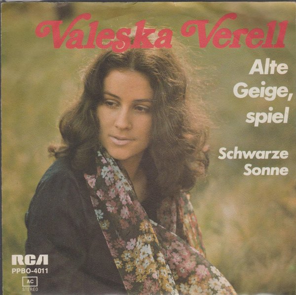 Valeska Verell Alte Geige spiel * Schwarze Sonne 1974 RCA 7" Single