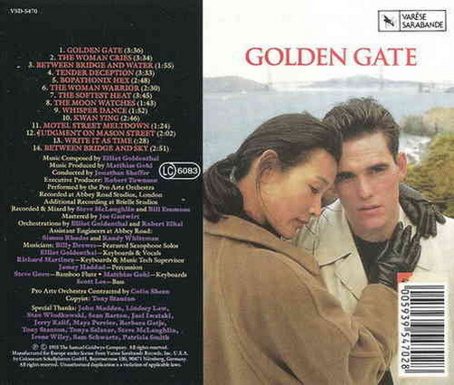 Elliot Goldenthal Golden Gate Soundtrack 1993 CD Varese Sarabande (OVP)