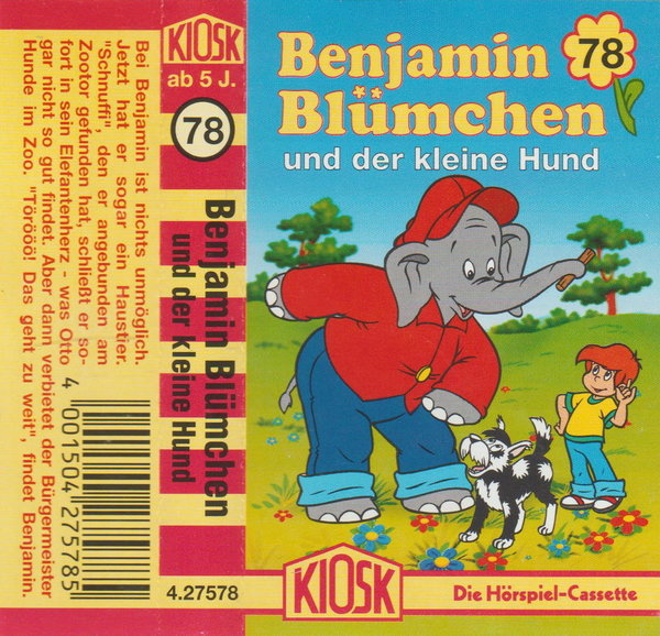 Benjamin Blümchen und der kleine Hund Folge 78 Hörspiel-Cassette (MC) 1993