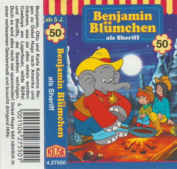 Benjamin Blümchen als Sheriff Folge 50 Hörspiel-Cassette (MC) 1986 Kiosk