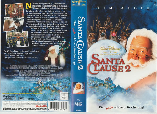 Santa Clause 2 Eine noch schönere Bescherung 2004 Disney Cassette (VHS)