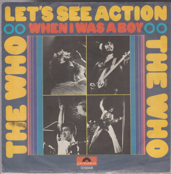 The Who Let`s See Action * When I Was A Boy 1971 Polydor 7" Nur Cover ohne Single