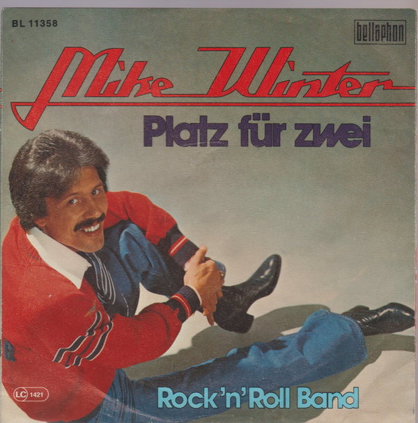 Mike Winter Platz für zwei * Rock`n Roll Band Bellaphon Nur Cover 7" ohne Vinyl