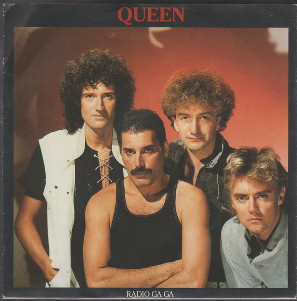 Queen Radio Ga Ga * I Go Crazy 1984 EMI 7" Cover ohne Vinyl