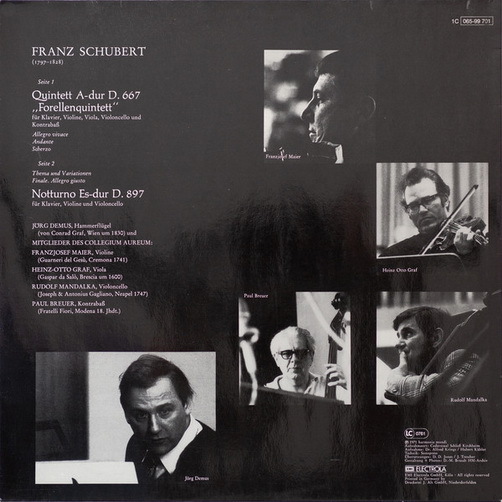 Franz Schubert Forellen-Quintett A-dur D667 Notturno Es-dur D897 LP 12"