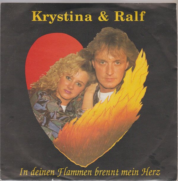 Krystina & Ralf In Deinen Flammen brennt mein Herz 1991 TITAN 7"