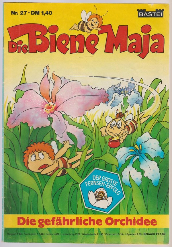 Die Biene Maja Die gefährliche Orchidee Heft Nr. 27 Bastei Verlag Comic