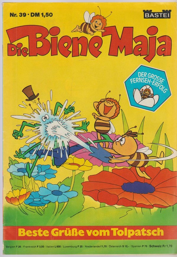 Die Biene Maja Beste Grüße von Tolpatsch Heft Nr. 39 Bastei Verlag Comic