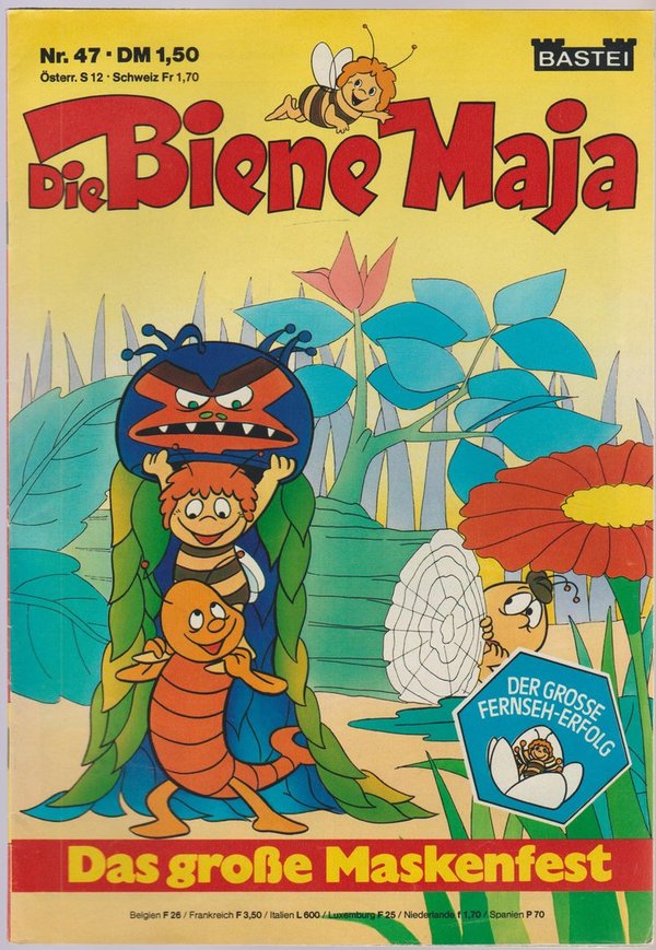 Die Biene Maja Das große Maskenfest Heft Nr. 47 Bastei Verlag Comic