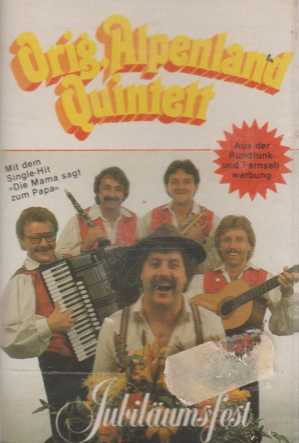 Original Alpenland Quintett Wir feieren Jubiläum 1989 VM Cassette (MC)