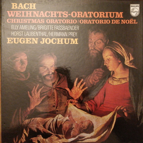 Bach Weihnachts-Oratorium Eugen Jochum 3 LP-Box + Booklet 1973 Philips