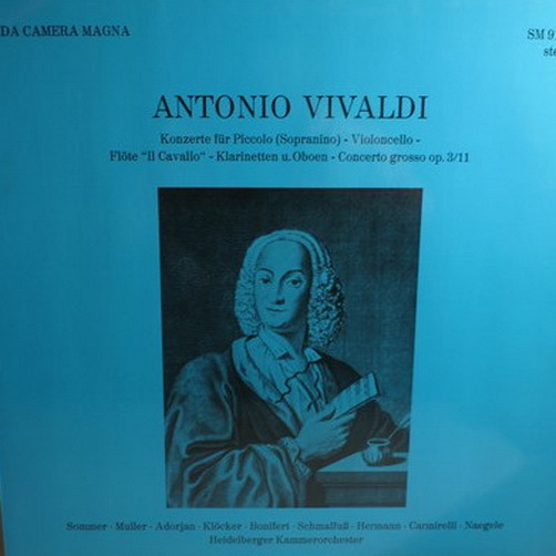 Antonio Vivaldi Konzerte 2. Folge Piccolo (Sopranine) 1972 Da Camera 12"