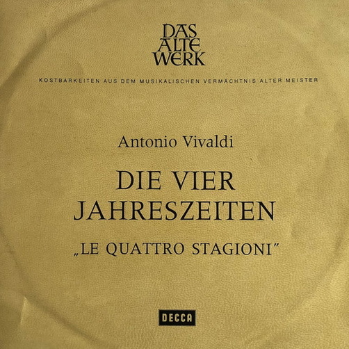 Antonio Vivaldi Die vier Jahreszeiten 12" DECCA Das Alte Werk Barock