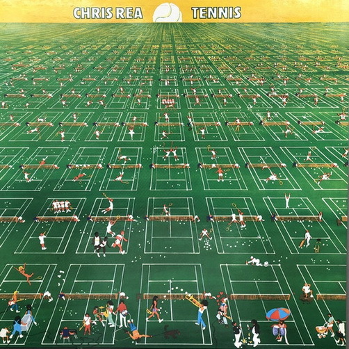 Chris Rea Tennis 1980 Teldec Magnet 12" LP (Friends Across The Water)