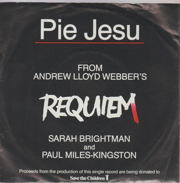 Sarah Brightman & Paul Miles-Kingston Pie Jesu (From Requiem) EMI 7"