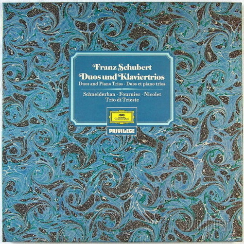 Franz Schubert Duos und Klaviertrios Schneiderhan, Fournier 4 LP-Box 12"