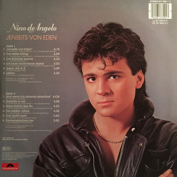 Nino De Angelo Jenseits von Eden 12" Polydor (Der letzte König, Die wilden Jahre)