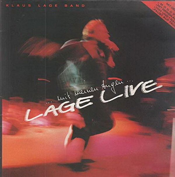 Klaus Lage Lage Band Live Mit meinen Augen 12" LP EMI Musikant (Monopoli)