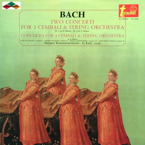 12" Bach Two Concerti For 3 Cembali & String Otrchestra Mainzer Kammerorchester
