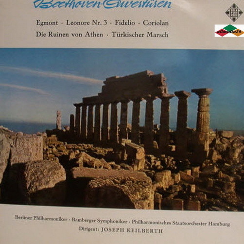 Beethoven Ouvertüren Egmont, Leonore Nr. 5, Fidelio, Coriolan 12" LP 60`s