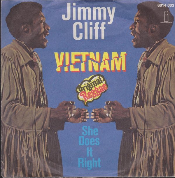Jimmy Cliff Vietnam / She Does It Right (Pink Island Label) 7" Single
