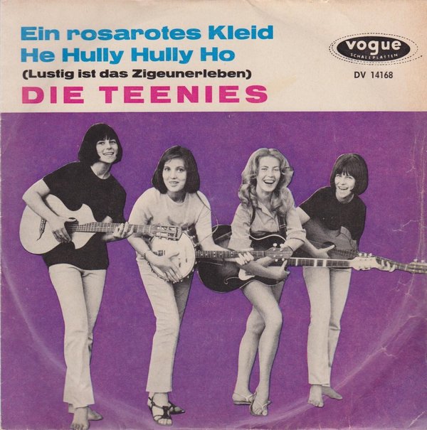 Die Teenies Ein rosarotes Kleid / He Hully Hully Ho 1964 Vogue DV 14168 Single 7"