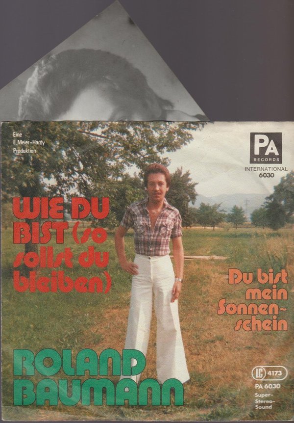 Roland Baumann Wie Du bist 7" PA Records mit Autogrammkarte TOP RAR!!!