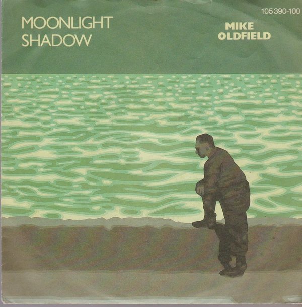 Mike Oldfield Moonlight Shadow / Rite Of Man 1983 Virgin Records 7" Single