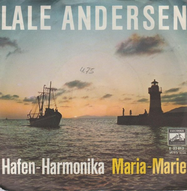 Lale Andersen Hafen-Harmonika / Maria Maria 1961 EMI Electrola 7"