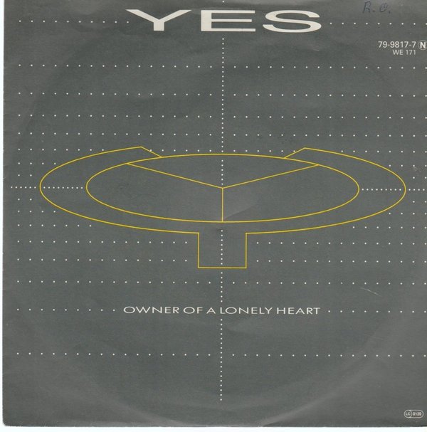 YES Owner Of A Lonely Heart / Qur Song 1983 ATCO 7" Single