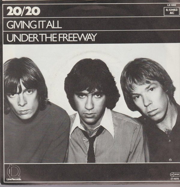 20/20 Giving It All / Under The Freeway 1978 Line Records 7" Single (Near Mint)