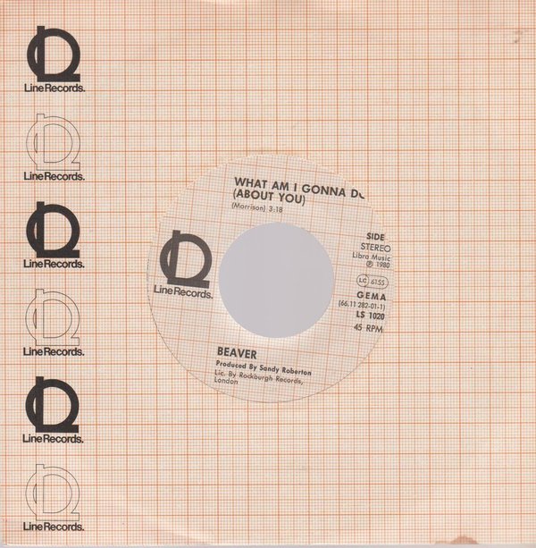BEAVER What Am I Gonna Do / Hurricane 1980 Line Records 7" Single