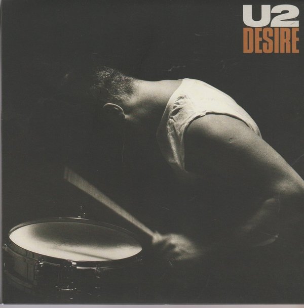 U2 Desire / Hallelujah Here She Comes 1988 Island 7" Single Gatefold (NM)
