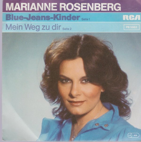 MARIANNE ROSENBERG Blue-Jeans Kinder / Mein Weg Zu Dir 1982 RCA 7" (NM)