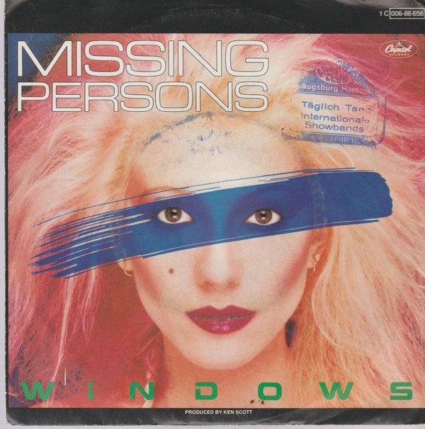 MISSING PERSONS Windows / Rock And Roll Suspension 1982 EMI Capitol 7"