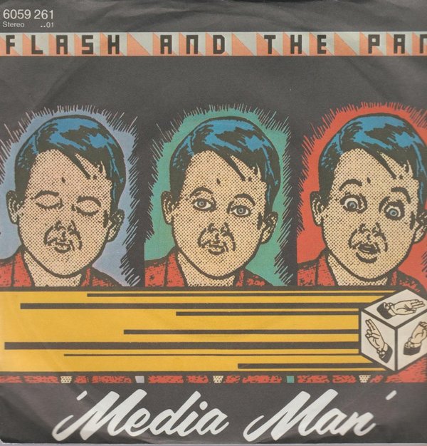 FLASH AND THE PAN Media Man / Make Your Own Cross 1980 7" Single