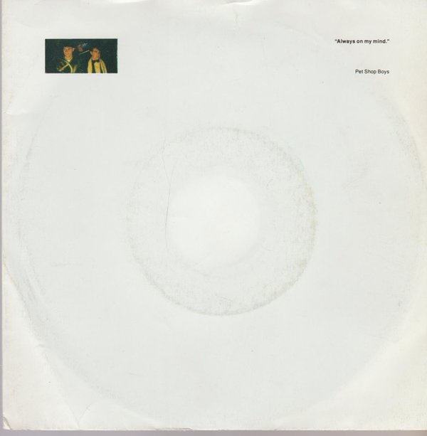 PET SHOP BOYS Always On My Mind / "Do I Have To" 1987 Parlophone 7" Single
