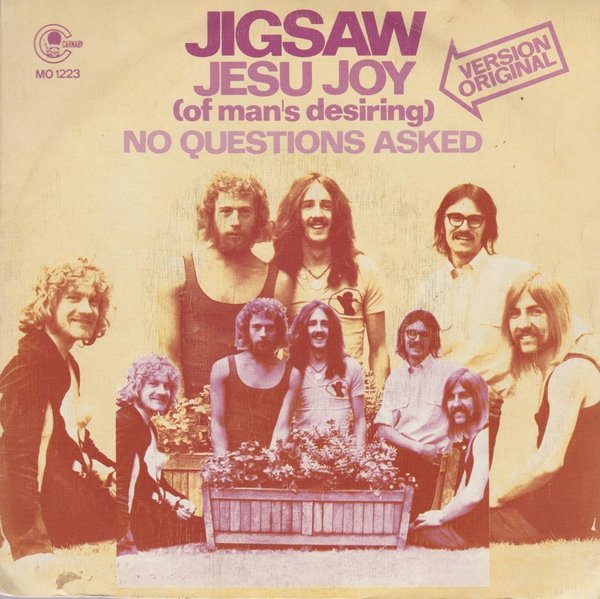 JUGSAW Jesu Joy / No Questions Asked 1971 Carnaby 7" Single