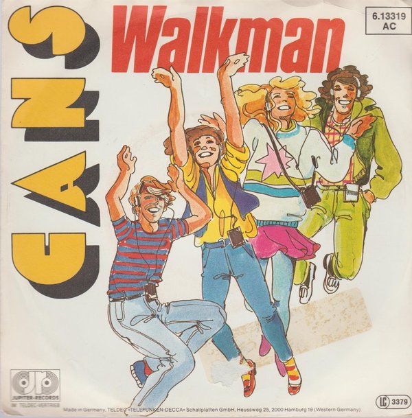 THE CANS Walkman / Remember Girl 1981 Teldec Jupiter 7" Single