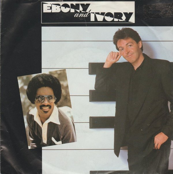Paul Mc Cartney Ebony And Ivory / Rainclouds 1982 EMI Odeon 7" Single