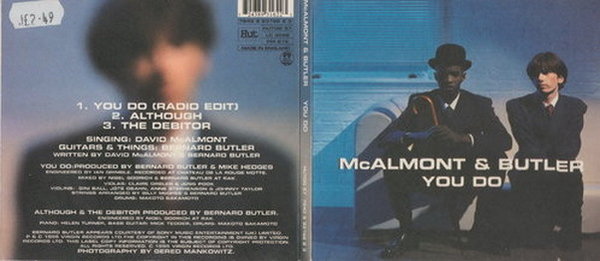 McAlmont & Butler You Do * Altough * The Debitor 1995 Virgin Hut CD Single 3 Tracks