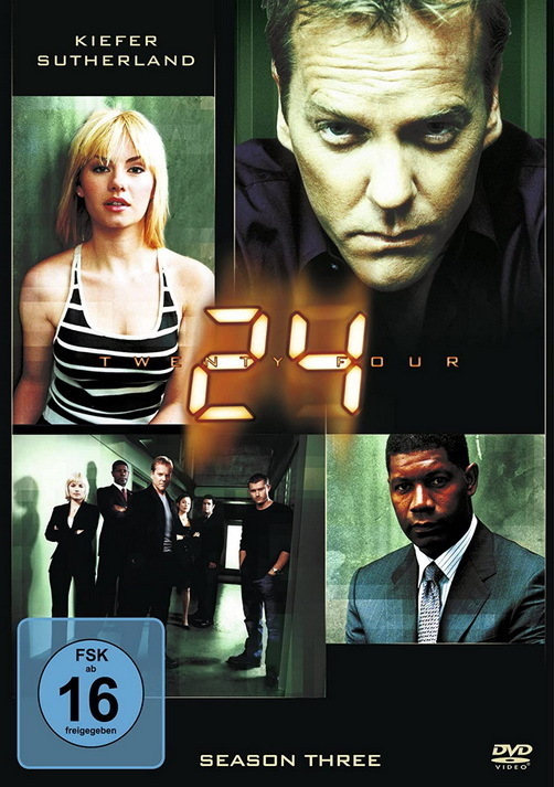 24 Season Three Kiefer Sutherland 6 DVD-Set 2003 FSK 16 20 Century Fox