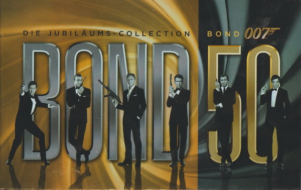 Bond 50 Die Jubliläums Collection 23 Blu-ray`s im Schuber 2 Bücher (TOP) 2012