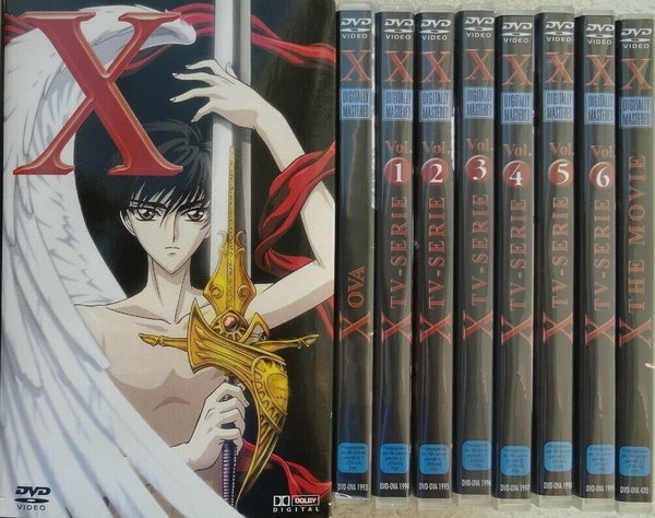 X-OVA Mangaserie von CLAMP 8 DVD-Set im Schuber 2002 OVA Films