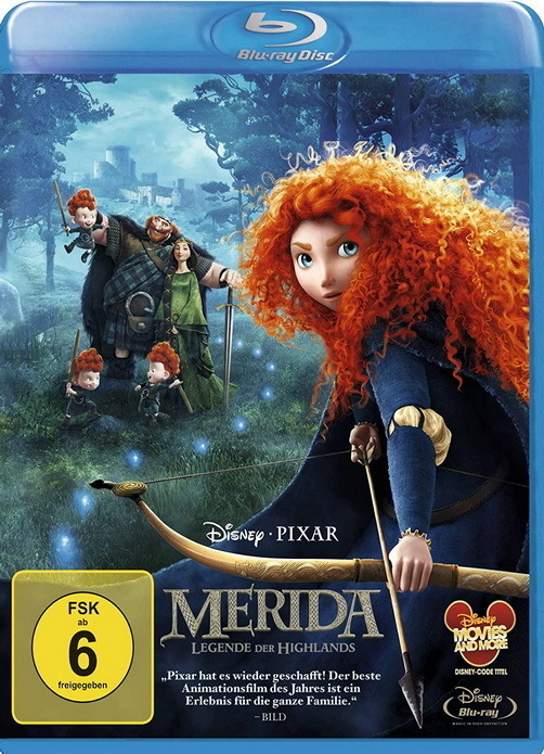 Merida Legende der Highlands Blu-ray Walt Disney 2012 (TOP)