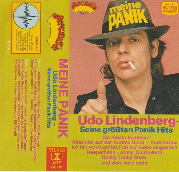 Udo Lindenberg Meine Panik Seine größten Panik Hits 1980 Arcade MC Cassette