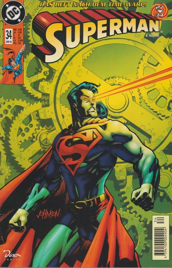 Superman #34 Das Heft nach der Time-Warp!, April 1998  Dino Deutsch