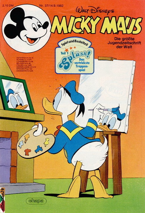 Walt Disney Micky Maus 1982 Heft 35 Ehapa Mit Bastelbogen Panoptikum 1