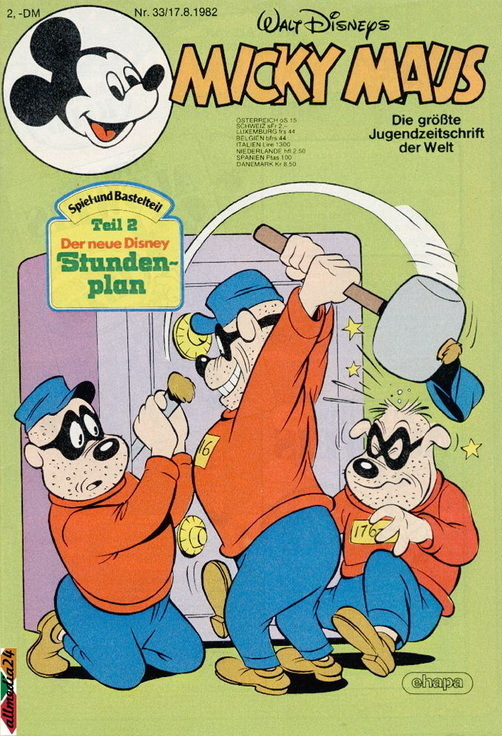 Walt Disney Micky Maus 1983 Heft 50 Ehapa Mit Bastelbogen Weihnachtsmemorie