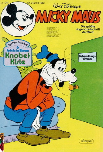 Walt Disney Micky Maus 1983 Heft 15 Ehapa Mit Disney Mini-Spiele 5 teilig